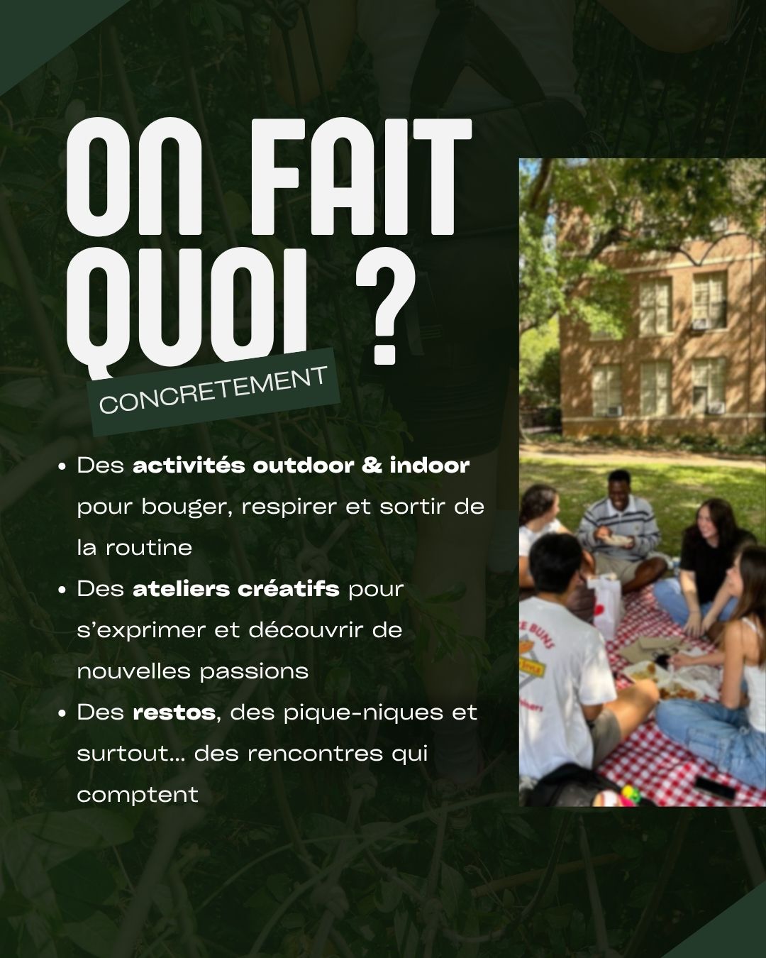 On fait quoi concrètement